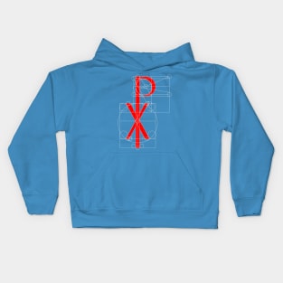 Chi Rho Christian Jesus Symbol Kids Hoodie